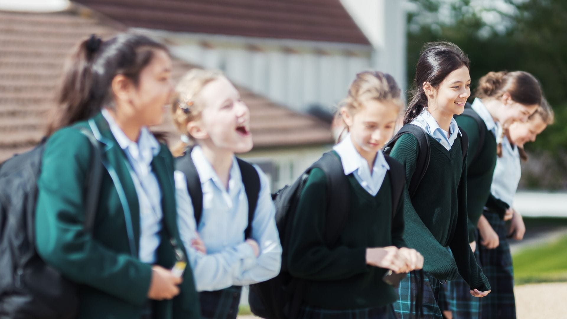 School Girls Laughing - Downe House Admissions Page