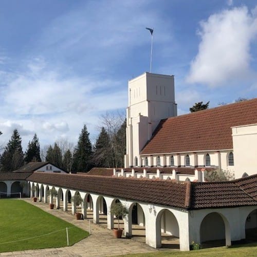 The Chapel under a beautiful blue sky