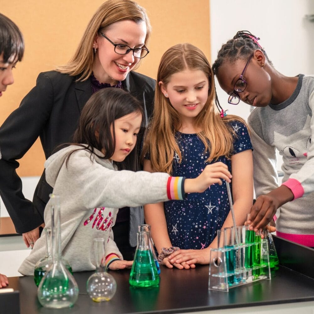 Students working on a Science project